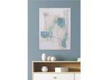 Leinwandbild GILDE "Bild rechteckig Magul weiß H. 80 cm", weiß (farbe bild(er): weiß), B:60cm H:80cm T:3cm, Leinwand, Bilder, Leinwandbild
