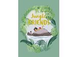 Bild KOMAR "Jungle Book Friends", bunt (farbe bild(er): bunt), B:50cm H:70cm, Holz, Papier, Bilder, Bild, Wandbild zur Dekoration im Kinderzimmer - ohne Rahmen
