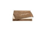 Wohndecke JOOP "Wohndecken 1er Pack" Gr. L, braun (beige, braun), B:150cm, Obermaterial: 58% Baumwolle CO. 35% Polyacryl PAN. 7% Polyester PES., Wohndecken, Wohndecke