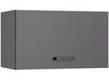 Hängeschrank KOCHSTATION "KS-Paula", anthrazit, anthrazit, B:60cm H:35,2cm T:34,9cm, Schränke, Hängeschrank, 60 cm breit, 35 cm hoch, mit 1 Klappe mit Gasdruckdämpfer