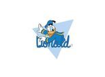 Bild KOMAR "Donald Duck Triangle", bunt (farbe bild(er): bunt), B:30cm H:40cm, Holz, Papier, Bilder, Bild, Wandbild zur Dekoration im Kinderzimmer - ohne Rahmen