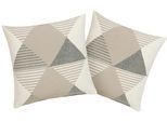 Kissenbezüge OTTO HOME "Maris Kissenhülle, geeignet im Winter & Sommer", beige, B:50cm L:50cm, Baumwolle, Obermaterial: 50% Baumwolle, 50% Polyester. Füllung: 100% Polyester. Wattierung: 100% Polyester, Kissenbezüge, Kissenbezüge, aus recyceltem Material