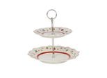 Etagere VILLEROY & BOCH "Etagere Toy's Delight ø 24,5 cm bunt", bunt, L:24,5cm, Porzellan, Servierplatten, Etagere
