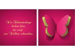 Leinwandbild QUEENCE "Schmetterling", pink (farbe bild(er): rot), B:80cm H:40cm T:2cm, Canvas, Holzrahmen, Bilder, Leinwandbild, Premium-Leinwandstoff, Handarbeit aus Deutschland, Spruch, 2er Set