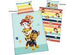 Babybettwäsche PAW PATROL "Paw Patrol", bunt, B/L: 100cm x 135cm, 1 Stk., 1 Stk., Renforcé, B/L: 60cm x 40cm, Renforcé, Obermaterial: 100% Baumwolle, Bettwäsche, Babybettwäsche, mit liebevollem Motiv