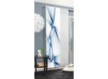 Schiebegardine HOME WOHNIDEEN "FRANKLIN", blau, B:60cm H:245cm, Polyester, Gardinen, Schiebegardine, HxB: 245x60, inkl. Befestigungszubehör