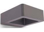 PACO HOME Wandleuchte "CRAWA", grau, H: 4,5cm, Leuchten, LED In & Outdoor Modern 3000K Up Down Garten Aussenbeleuchtung Flur, Wandleuchte