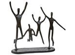 Dekofigur CASABLANCA BY GILDE "Skulptur Jumping braun H. 20 cm", braun, B:22cm H:20cm T:6cm, Eisen, Dekofiguren, Dekofigur