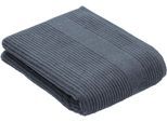 Badetuch VOSSEN "Tomorrow", grau (dunkelgrau), B:67cm L:140cm, Webfrottier, Baumwolle, Handtücher, Badetuch