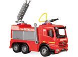 Spielzeug-Feuerwehr LENA "Giga Trucks, Aufsitz-Feuerwehr Arocs", rot, Spielzeugfahrzeuge, KinderB:28cm H:38cm T:66cm, Kunststoff, Spielzeug-Feuerwehr, Made in Europe, B:28cm H:38cm T:66cm