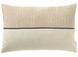 Kissenhülle TOM TAILOR HOME "Cord", beige (natur), B:58cm H:0,5cm L:38cm, Baumwolle, Polyester, Kissenbezüge, Kissenhülle, mit Stickerei