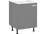 Spülenschrank OPTIFIT "Parma", grau (basaltgrau), B:60cm H:87cm T:58,4cm, Holzwerkstoff, Schränke, Spülenschrank, Breite 60 cm