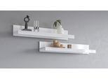 Wandboard OTTO HOME "India,Breite 90 cm, Set 2-tlg praktisches Regal für die Wand", weiß (weiß hochglanz), B:90cm H:15cm T:20cm, Regale, Wandboard, Das Wandregal viel Stauraum