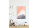 Bild KOMAR "Wild and Free Mountain", bunt (farbe bild(er): bunt), B:30cm H:40cm, Holz, Papier, Bilder, Bild, Wandbild zur Dekoration - ohne Rahmen