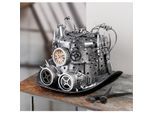 Dekoobjekt CASABLANCA BY GILDE "Hut Steampunk, silberfarben", silber (silberfarben), B:26cm H:21cm T:31cm, Kunststoff, Dekofiguren, Dekoobjekt