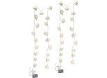 LED-Lichterkette I.GE.A. "Rose", weiß, Ø:6cm, Lichterketten, LED-Lichterkette