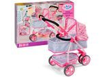 Kombi-Puppenwagen BABY BORN "Deluxe Puppenwagen", bunt, Puppenwagen, KinderB:47cm H:30cm T:25cm, Kunststoff, Metall, Kombi-Puppenwagen, B:47cm H:30cm T:25cm