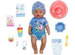 Babypuppe BABY BORN "Magic Boy, Dolls of Colour, 43 cm", blau, Puppen, Baby, Babypuppe, mit lebensechten Funktionen