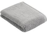 Badetuch VOSSEN "Vegan Life", gelb (shadow), B:67cm L:140cm, Webfrottier, Obermaterial: 100% Baumwolle, Handtücher, Badetuch, 100% vegan