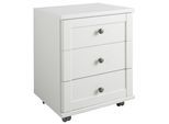 Rollcontainer WIMEX "Filou", weiß, B:46cm H:45cm T:59cm, Kunststoff, Metall, Rollwagen, Rollcontainer