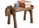 Sitzhocker HOME AFFAIRE "Pferdekopf", bunt (braun, bunt), B:53cm H:37cm T:24cm, Hocker, Sitzhocker