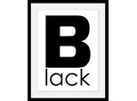 Bild QUEENCE "Black", schwarz (farbe rahmen: schwarz, farbe bild(er): schwarz), B:30cm H:40cm T:3cm, Acrylglas, Holz, Papier, Bilder, Bild, HD Premium Poster-Druck inkl. Holzrahmen