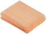 Badetuch VOSSEN "Vienna Style Supersoft", rot (apricot), B:67cm L:140cm, Walkfrottee, Baumwolle, Handtücher, Badetuch, Supersoft Baumwolle