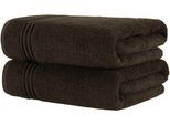 Saunatuch HAMMETEX "Hammetex 2er Set extra große Saunatücher", braun, B:80cm L:200cm, Frottier, Baumwolle, Handtücher, Saunatuch, 100% Baumwolle – Weich & Saugfähig – Luxuriöse Große Spa-Badetücher