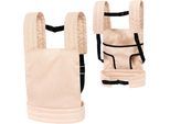 Puppen Trage BAYER "grau/rosa Schmetterling", schleife beige, Puppenausstattungen, KinderB:31cm H:1cm L:32,5cm, Puppen Trage, B:31cm H:1cm L:32,5cm
