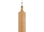 Schneidebrett ZELLER PRESENT "Bamboo", beige (natur), B:16cm H:1,2cm L:57cm, Bambus, Metall, Schneidebretter, Schneidebrett, Länge ca. 57 cm