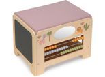 Spielcenter MUSTERKIND "Motorik-Center Abelia, Safari", beige (natur, rosa), Motorikspielzeug, BabyB:42cm H:32cm T:32cm, Holz, Spielcenter, aus Holz, B:42cm H:32cm T:32cm