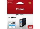 CANON Tintenpatrone "PGI-1500XL C", blau (cyan), Tintenpatronen, original Druckerpatrone 1500 cyan XL, Tintenpatrone