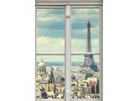 Leinwandbild QUEENCE "Paris", beige (farbe bild(er): natur), B:20cm H:30cm, Canvas, Holzrahmen, Bilder, Leinwandbild, Premium-Leinwandstoff