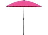 Sonnenschirm GARDEN PLEASURE, pink, Bezug: 100% Polyester, Standschirme, Sonnenschirm, mit 24 Streben, pink