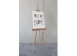 Leinwandbild KOMAR "Dumbo the Flying Elephant - Größe 40 x 60 cm", bunt (farbe rahmen: braun, farbe bild(er): bunt), B:40cm H:60cm T:2cm, Holz, Papier, Bilder, Leinwandbild, Keilrahmenbild mit Echtholzrahmen, Kinderzimmer