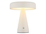 HOMSY BY ANA JOHNSON LED Tischleuchte "NORVA Akkutischleuchte", cremefarben, Ø 18cm H: 20cm, Leuchten, Akku-Tischlampe USB-C, CCT, wiederaufladbar, Akku, dimmbar, LED Tischleuchte, Topseller