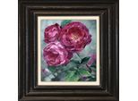 Leinwandbild QUEENCE "Pfingstrosen", rosa (farbe bild(er): rosa), B:40cm H:40cm T:2cm, Canvas, Holzrahmen, Bilder, Leinwandbild, Premium-Leinwandstoff, Handarbeit aus Deutschland, 40x40cm