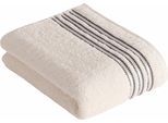 Badetuch VOSSEN "Cult de Luxe", weiß, B:67cm L:140cm, Walkfrottee, Walkfrottee, Handtücher, Badetuch, mit Glanzbordüre