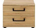 Nachtschrank FORTE, braun (bartex eiche), B:46,3cm H:33,7cm T:40,8cm, FSC-zertifizierter Holzwerkstoff, Schränke, Nachtschrank