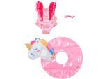 Puppenkleidung BABY BORN "Schwimm-Set Einhorn 43 cm", rosa, Puppenkleidung, Baby, Puppenkleidung, Topseller