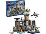 Konstruktionsspielsteine LEGO "Polizeistation auf der Gefängnisinsel (60419), LEGO City", bunt, Spielbausteine, Kinder, Kunststoff, Konstruktionsspielsteine, Made in Europe