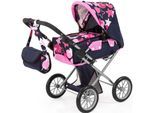 Kombi-Puppenwagen BAYER "City Star, blau/Sterne", blau (blau, sterne), Puppenwagen, KinderB:37cm H:65cm T:73cm, Kunststoff, Metall, Stoff, Kombi-Puppenwagen, mit Wickeltasche, B:37cm H:65cm T:73cm
