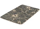 Badematte KLEINE WOLKE "Lotus" Gr. 1, grau (anthrazit), H:15mm, Polyester, Badematten, Badematte, Badteppich, modernes Design, waschbar