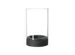 Windlicht VILLEROY & BOCH "Windlicht Manufacture Rock Home 25 cm schwarz", schwarz, Kerzenhalter, Windlicht