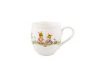 Becher VILLEROY & BOCH "Henkelbecher Spring Fantasy 0,5 l bunt", bunt, Porzellan, Trinkgefäße, Becher
