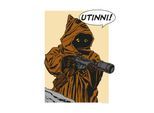 Bild KOMAR "Star Wars Classic Comic Quote Java", bunt (farbe bild(er): bunt), B:30cm H:40cm, Holz, Papier, Bilder, Bild, Wandbild zur Dekoration im Kinderzimmer - ohne Rahmen