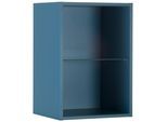 Hängeregal OPTIFIT "Mini", blau, B:40cm H:58cm T:35cm, Regale, Hängeregal, mit Glaseinlegeboden