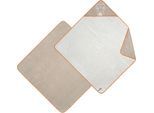 Kapuzenhandtuch DYCKHOFF "Katze", beige (greige), B:90cm L:90cm, Frottier, Frottier, Handtücher, Kapuzenhandtuch