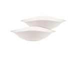 Schale VILLEROY & BOCH "Pastaschalen Vapiano 28 x 21 cm 2er Set weiß", weiß, L:28cm, Schüsseln, Schale
