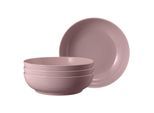 Schale SELTMANN WEIDEN "Foodbowls Beat Color Glaze ø 25,5 cm 4er Set", rosa (altrosa), L:25,5cm, Schüsseln, Schale